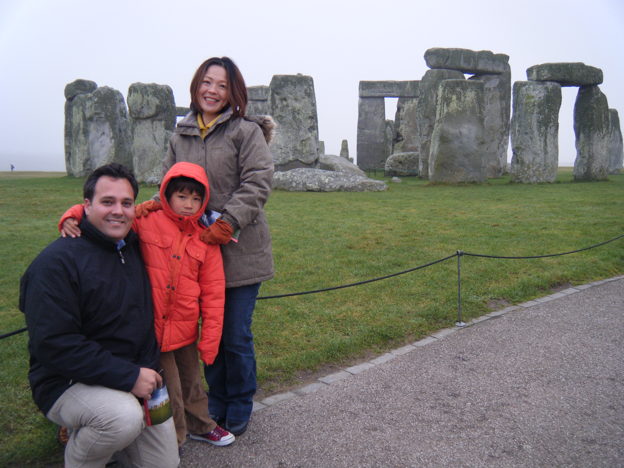 Julie,Adam, Ken & Kyle at Stonehenge.